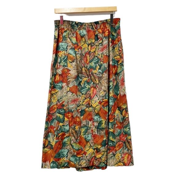 Vintage‎ Bobbie Brooks Women’s Full Button Fall Harvest Pleated Maxi Sz 16 - Picture 3 of 10